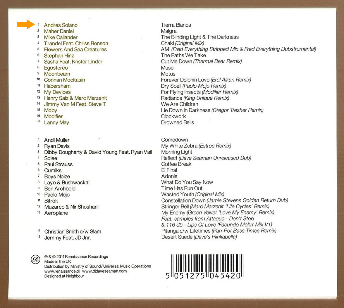 Renaissance Master Series Dave Seaman