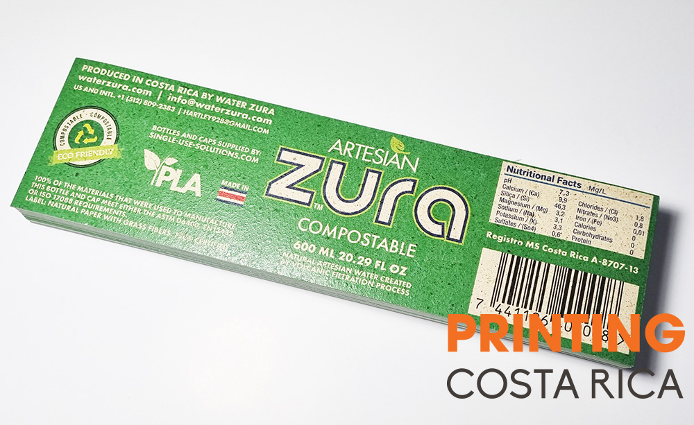 Label for Zura Water