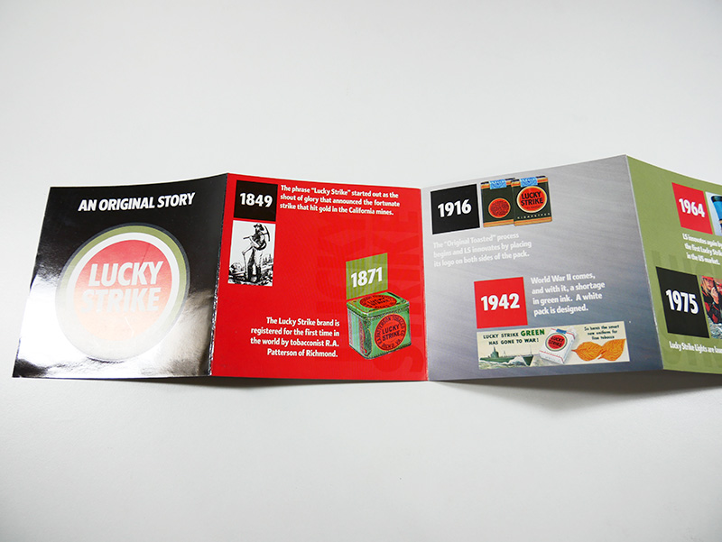 Lucky Strike brochure design